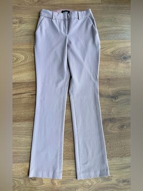 Express | Columnist Barely Bootcut Dress Pants – Mauve Pink Stretch Mid Rise 0R